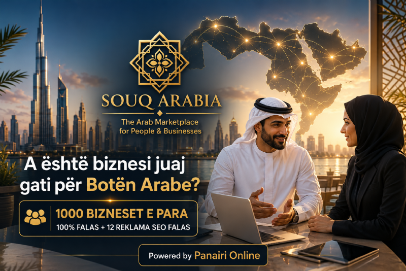  A është biznesi juaj gati të bëhet pjesë e rrjetit që po lidh njerëzit dhe bizneset në të gjithë botën arabe me Souq Arabia?